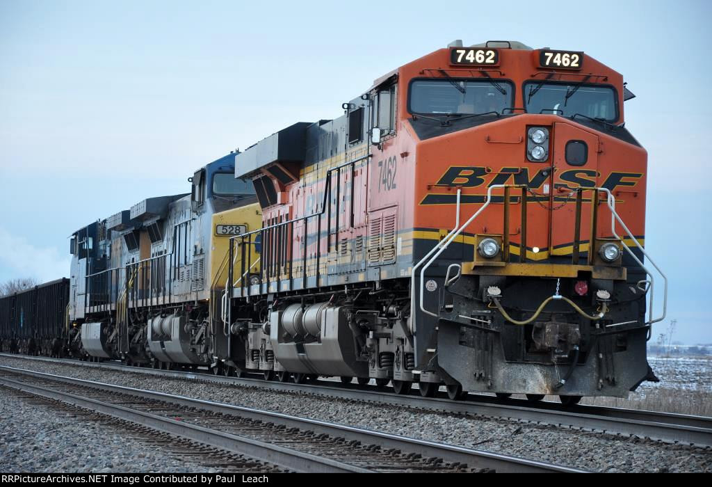 Tied down ballast train